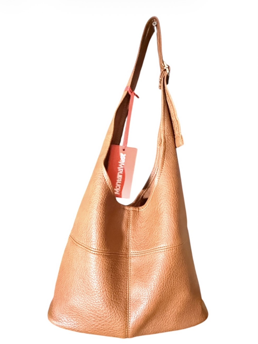 Montana West classic tan leather shoulder hobo bag - Contemporary everyday tote